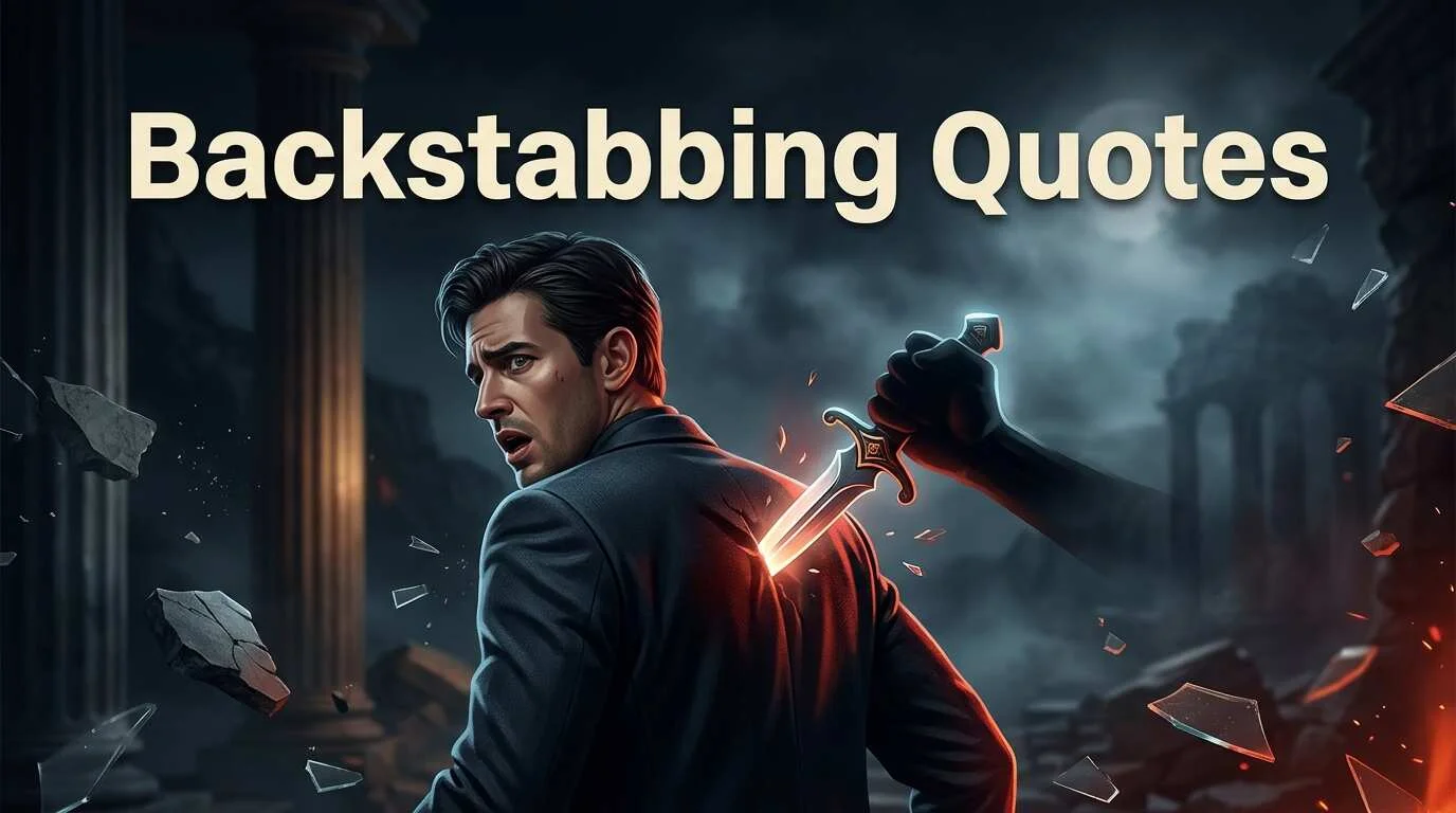 Powerful "Backstabbing Quotes" About Hidden Betrayal