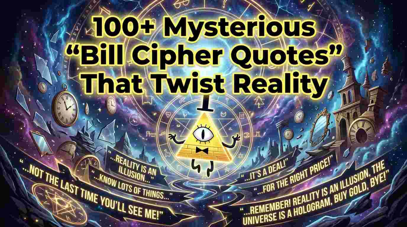 Mysterious "Bill Cipher Quotes" That Twist Reality