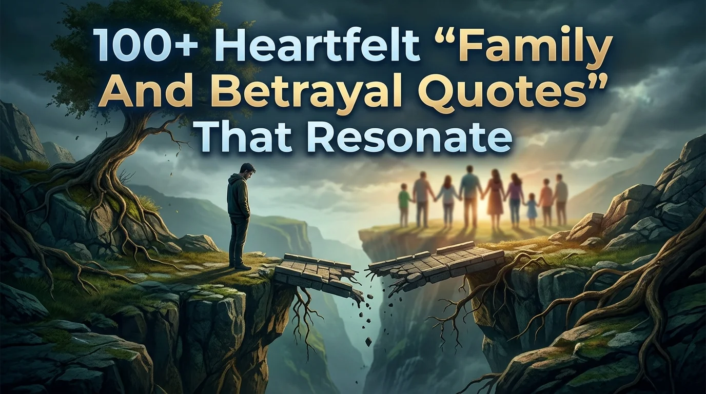 Heartfelt "Family And Betrayal Quotes" That Resonate