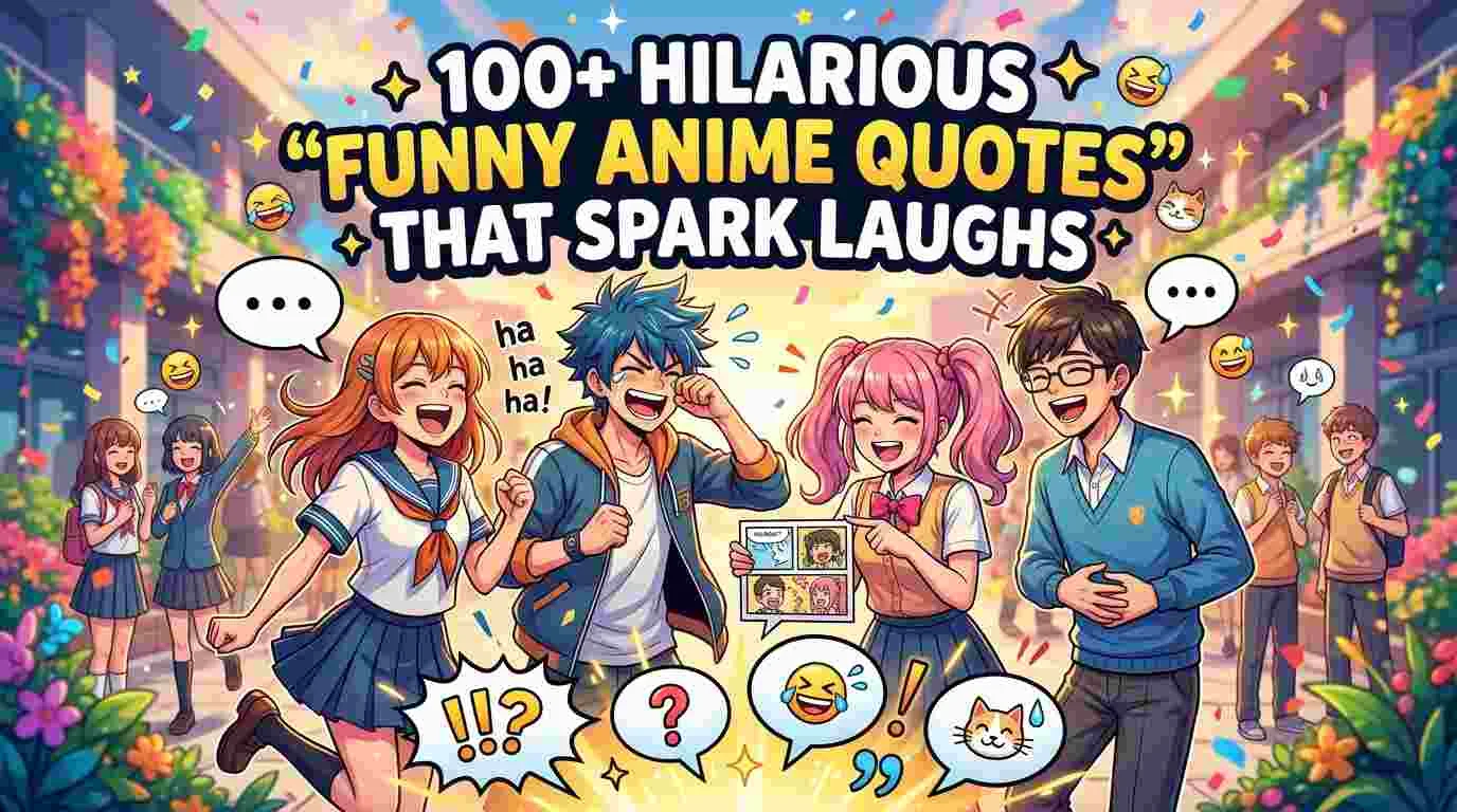Hilarious "Funny Anime Quotes" That Spark Laughs
