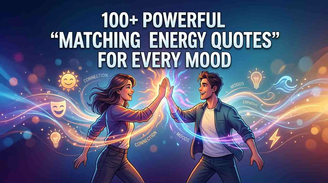 Powerful "Matching Energy Quotes" For Every Mood