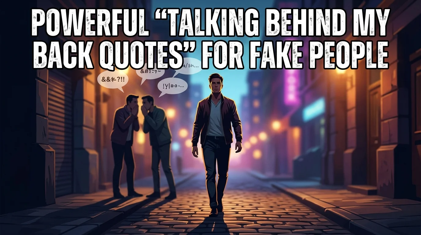 Powerful "Talking Behind My Back Quotes" For Fake People