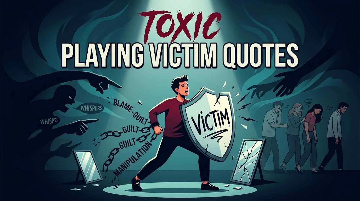 Powerful "Toxic Playing Victim Quotes" For Insight
