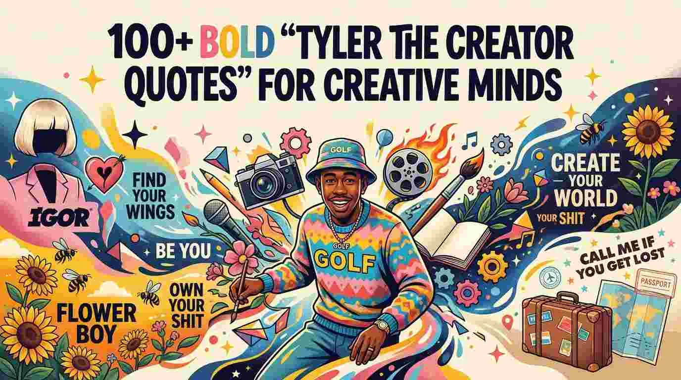 Bold "Tyler The Creator Quotes" For Creative Minds